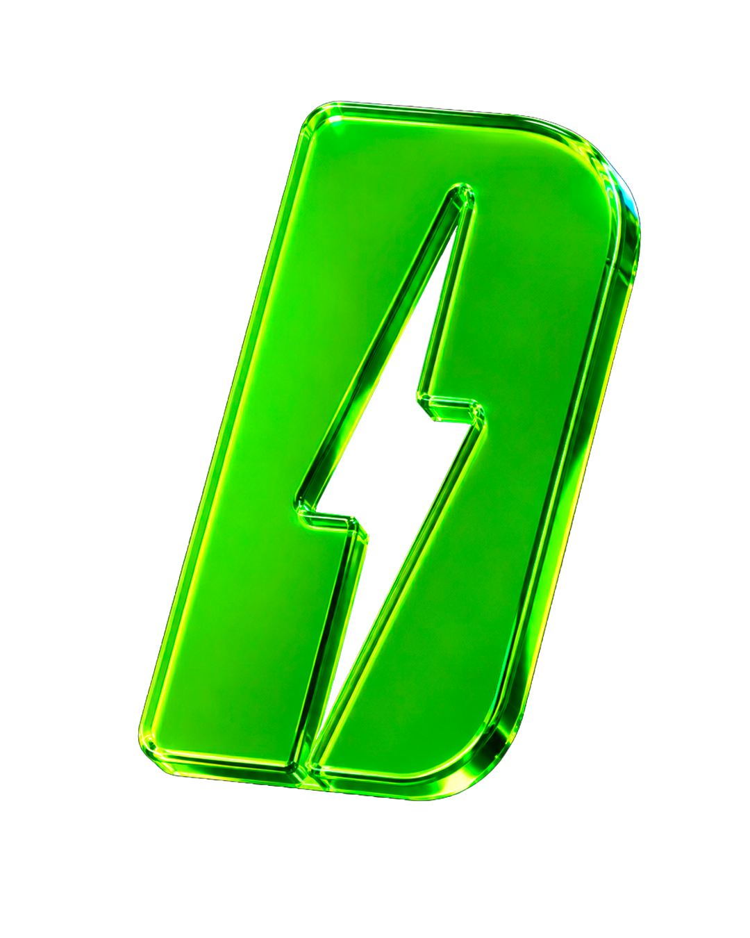 Símbolo N tridimensional da Neon Design